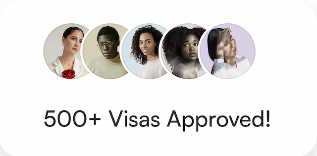 500+ Visas Approved!